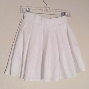 White skirt